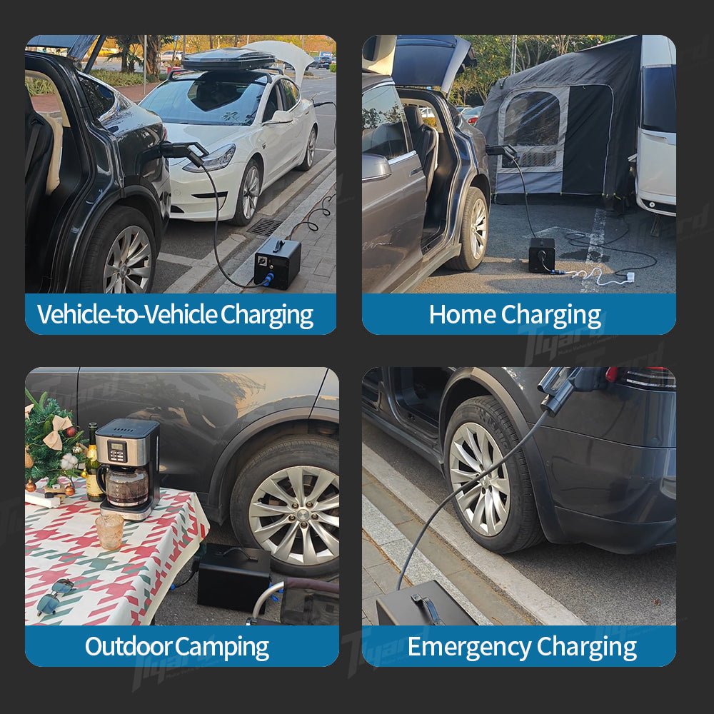 10KW V2L Discharge Device for Tesla S/X/3/Y High - Performance Power Supply with Multiple Output Options (NEMA Standard) | Tlyard