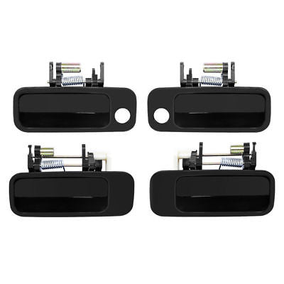 4 Tan Inside 4 Black Outside Door Handle Set DHTOBK206FLFR207LR for Toyota Camry 1997-2001 - AFA-Motors
