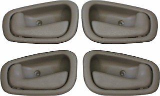 Set of 8 PCS Exterior &Interior Door Handle Black/Gray for 98-02 TOYOTA COROLLA - AFA-Motors