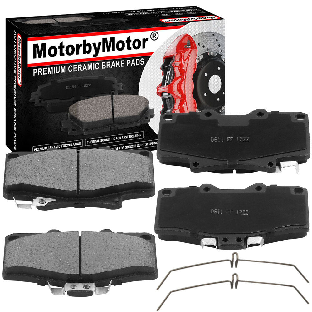 Toyota 4Runner Tacoma Front Ceramic Brake Pads w/Hardware