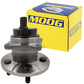 MOOG wheel hub assembly with ABS sensor, precision fit, durable, easy to install, shown with signature yellow MOOG box.

