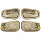 Interior Tan Beige Door Handle for 1998-2002 Toyota Corolla, 1998-2002 Chevy Prizm Inside Door Handles-4PK, Front or Rear