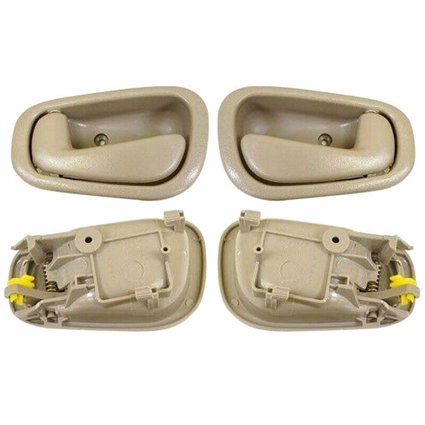 Interior Tan Beige Door Handle for 1998-2002 Toyota Corolla, 1998-2002 Chevy Prizm Inside Door Handles-4PK, Front or Rear