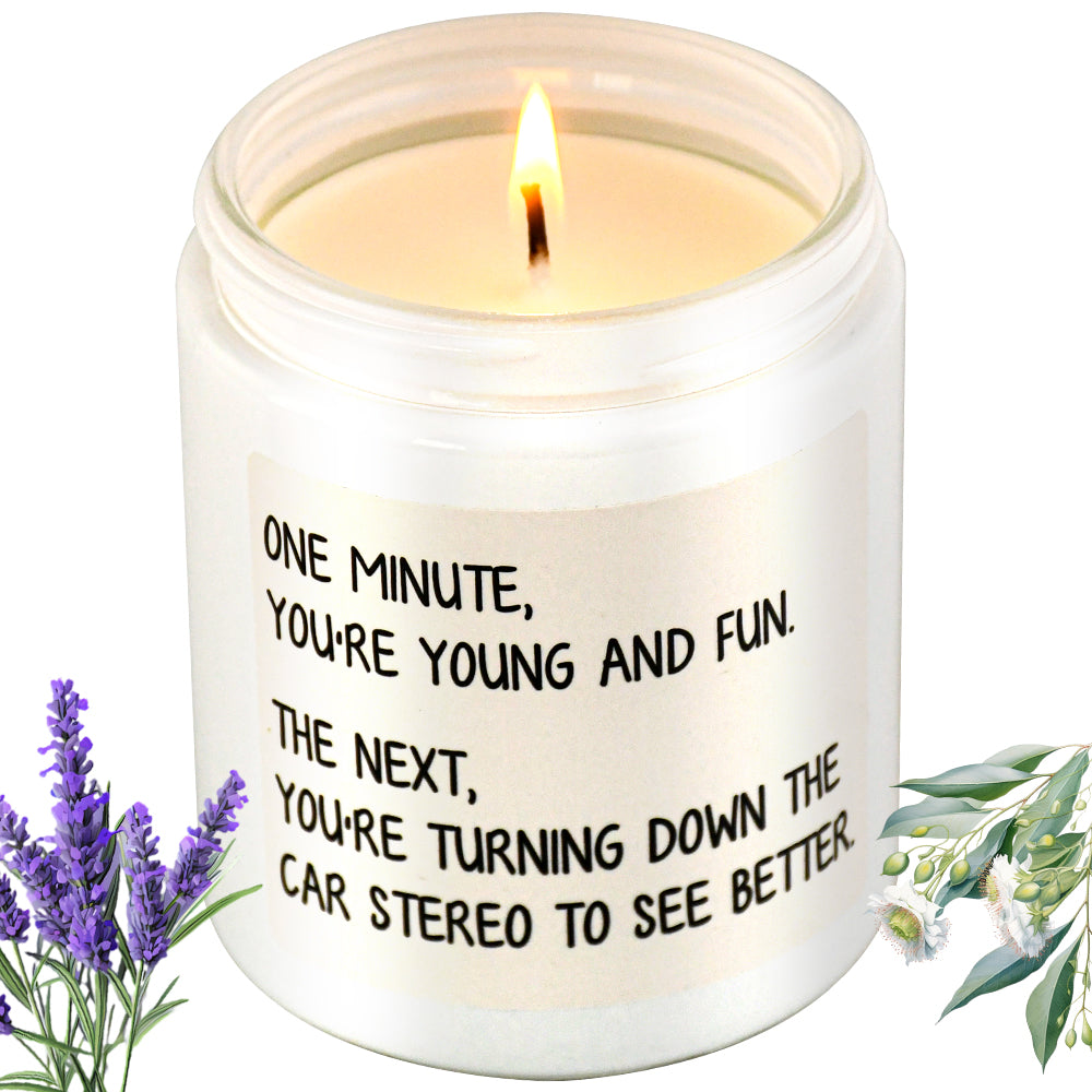 Funny Series Aromatherapy Car Candle | Premium Lavender Gift