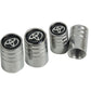 Toyota Silver Chrome Car Wheel Tire Air Valve Caps Stem Cover with Emblem