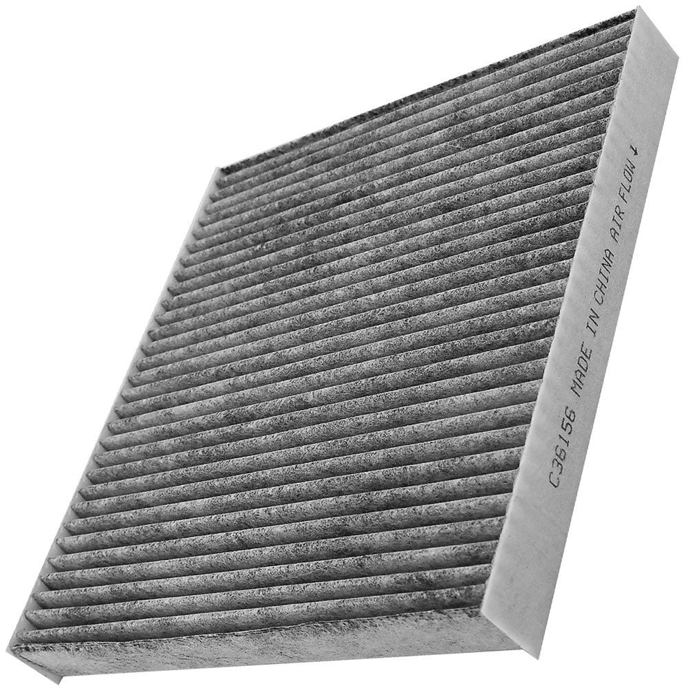 C36156 cabin air filter, 1-pack high performance activated carbon media, US stock free shipping promotional packaging.

