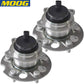 MOOG wheel hub assembly and bearing with sensor, yellow branded box, automotive replacement part.

