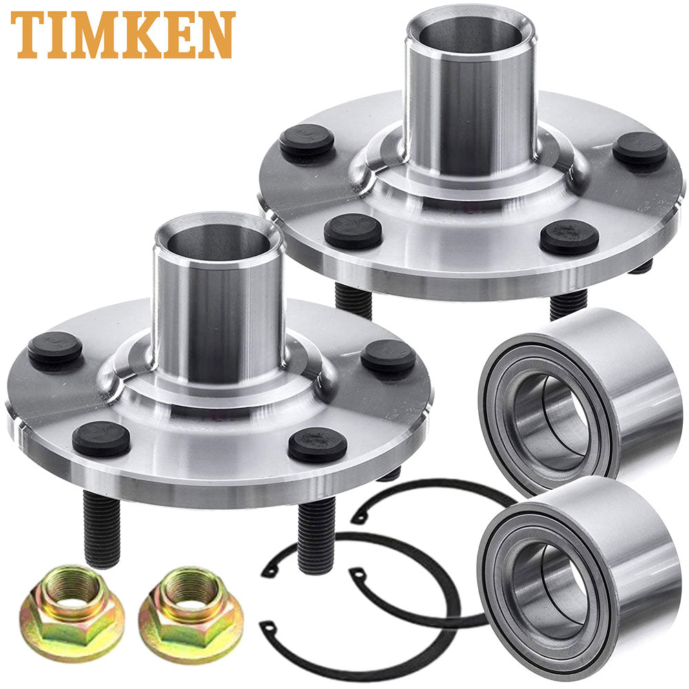 TIMKEN wheel hub assembly kit with bearing, nut, and snap ring, durable and precise, easy installation