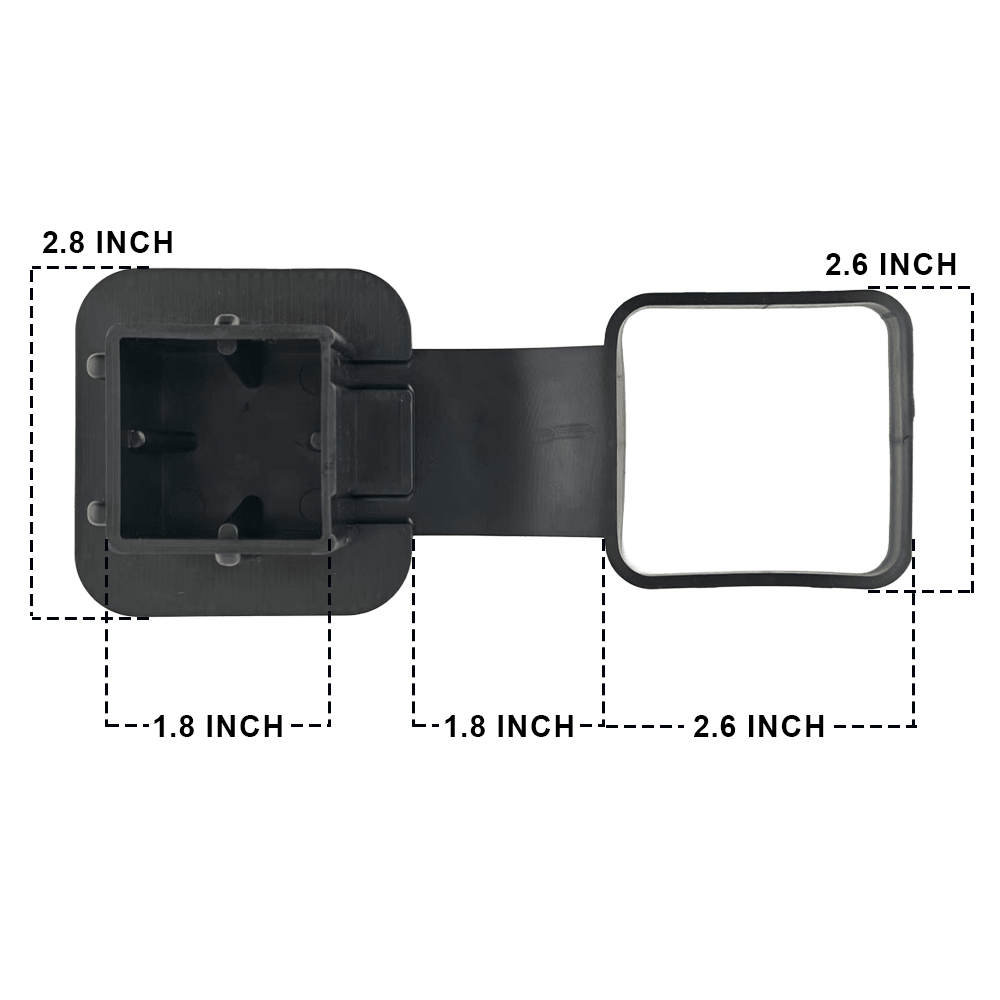 2 Inch Rubber Hitch Receiver Cover Plug Cap