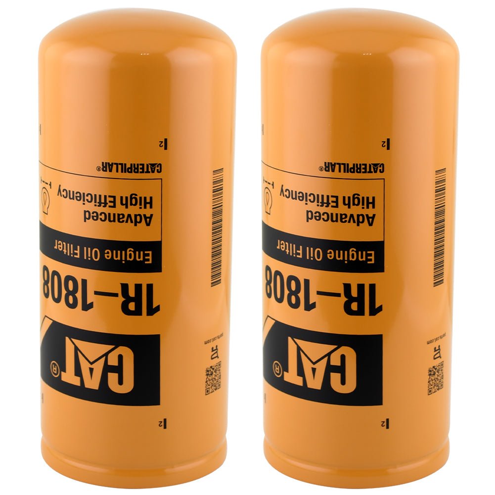 2 Pack Caterpillar 1R1808 Engine Oil Filter 3406 C15 Genuine