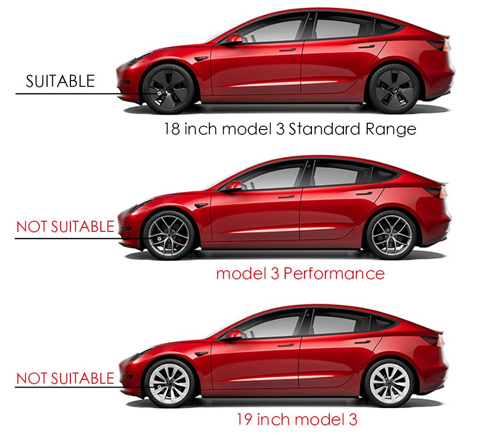 2017 - 2023 Model 3 Arachnid Hubcaps 18 Inches Wheel Covers Wheel Caps