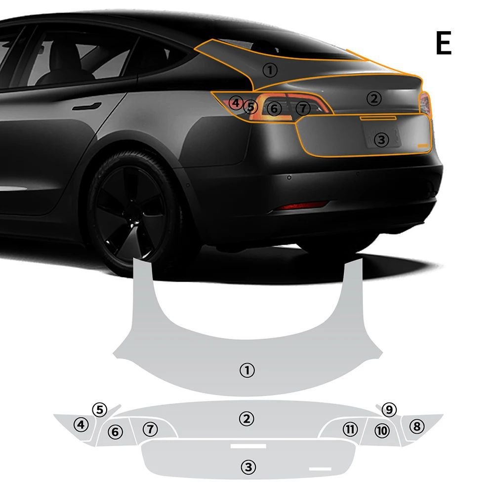 2017 - 2023 Model 3 Premium Transparent Full Cover TPU Film – Ultimate Scratch Defense| Tlyard
