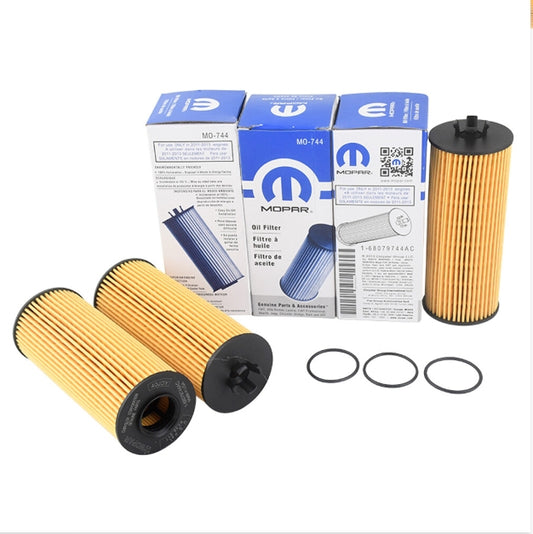 Chrysler Jeep Ram 36L Engine Oil Filter MO744 Mopar OEM Gasket Pack 3pc