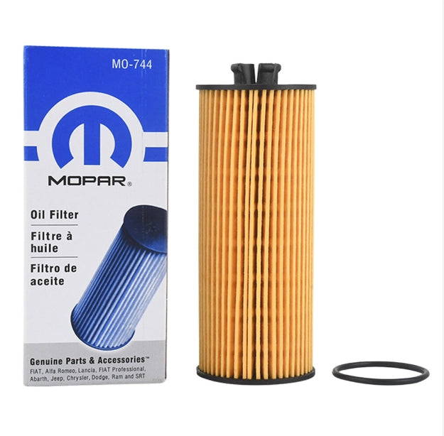 Chrysler Jeep Ram 36L Engine Oil Filter MO744 Mopar OEM Gasket Pack 3pc