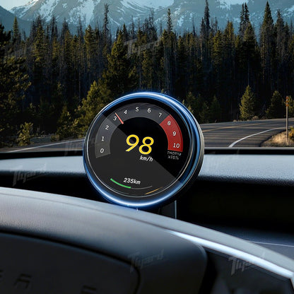 2026 Model Y Juniper Wireless Magnetic Speedometer - OLED Smart Dashboard Display for Model 3 & Y