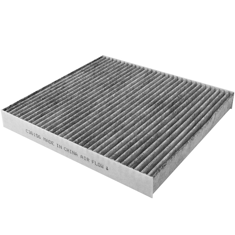 C36156 cabin air filter, 1-pack high performance activated carbon media, US stock free shipping promotional packaging.

