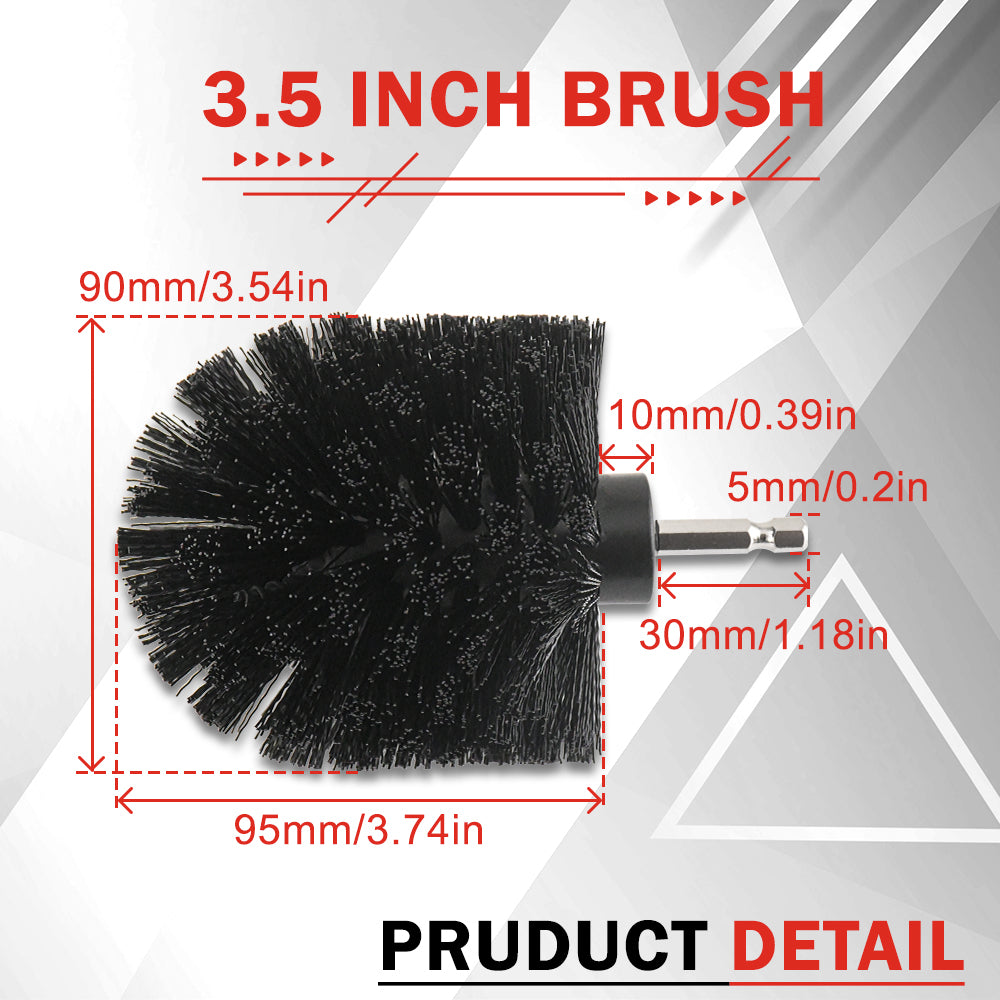 Heavy Duty 3PC Drill Brush Set | Power Scrubber For Tile &