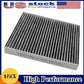 High performance cabin air filter C38224 with activated carbon pleated media, US stock free shipping, 1-pack promotional packaging.

