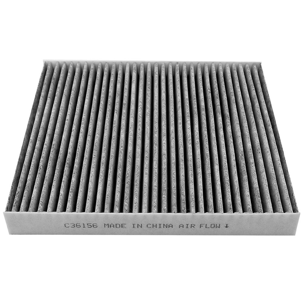 C36156 cabin air filter, 1-pack high performance activated carbon media, US stock free shipping promotional packaging.

