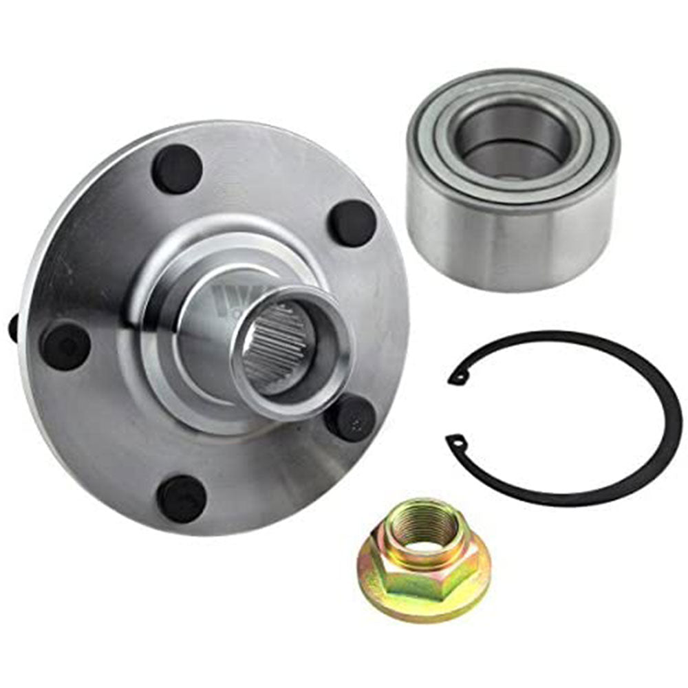 TIMKEN wheel hub assembly kit with bearing, nut, and snap ring, durable and precise, easy installation