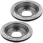 MotorbyMotor Rear Brake Rotors 312mm Drilled & Slotted Brake Rotor Fits for Lexus GX460 2010-2021, Toyota 4Runner 2010-2021, Toyota FJ Cruiser 2010-2014 (All Models)