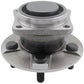 MOOG wheel hub assembly and bearing, yellow branded box, automotive replacement part.

