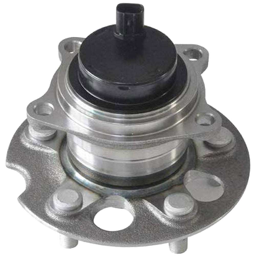 MOOG wheel hub assembly and bearing with sensor, yellow branded box, automotive replacement part.

