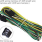 LED Trailer Tail Light Kit with Wiring Harness Submersible Round