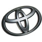 Black Toyota emblem with a sleek design.
