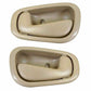 Interior Tan Beige Door Handle for 1998-2002 Toyota Corolla, 1998-2002 Chevy Prizm Inside Door Handles-4PK, Front or Rear