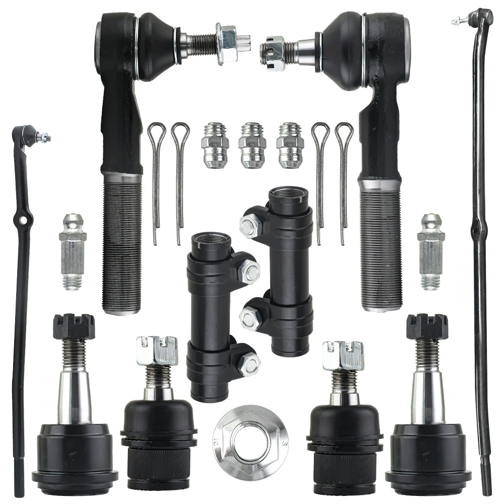 Dodge Ram 2500 3500 4WD 10pc Front Ball Joints Tie Rod Kit