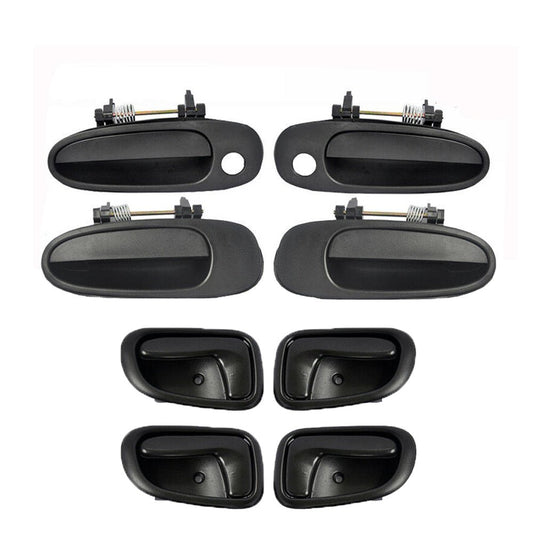 4pcs Exterior + 4pcs Interior Door Handles Fit 1993 - 1997 Geo
