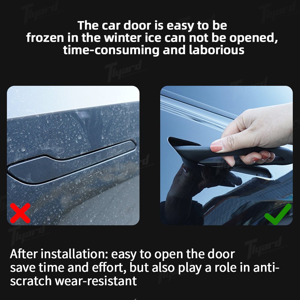 4PCS Frost - Resistant Enhanced Door Handles For Tesla Model 3/Y/3 Highland | Tlyard Tesla Accessories