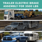 5 on 5" BC Trailer Brake Drum Kit 3500 lbs Heavy Duty 5 Bolt Trailer Brake Drum Hub