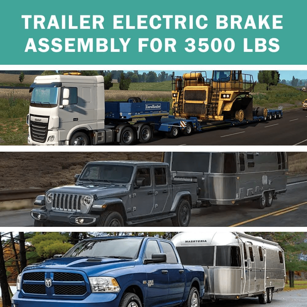 5 on 5" BC Trailer Brake Drum Kit 3500 lbs Heavy Duty 5 Bolt Trailer Brake Drum Hub