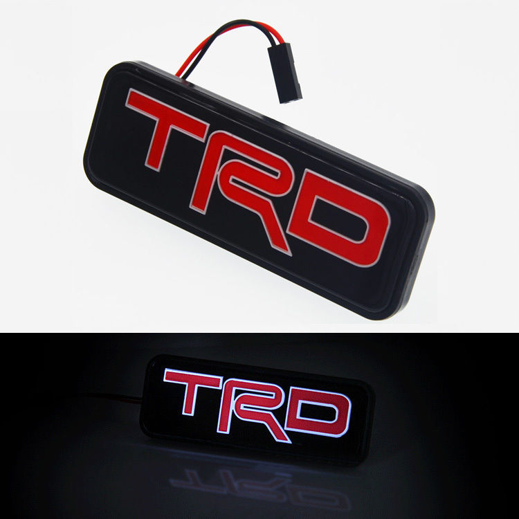 TRD LED Red Emblem Car Front Grille Badge For Toyota Camry Corolla Yaris - AFA-Motors