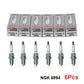 Six NGK 6994 Laser Iridium spark plugs (IZFR6K-11) with individual boxes, labeled "6Pcs" at the bottom.

