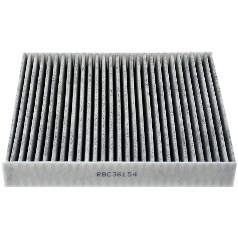 RBC36154 cabin air filter with activated carbon pleated media for superior air purification and odor elimination.


