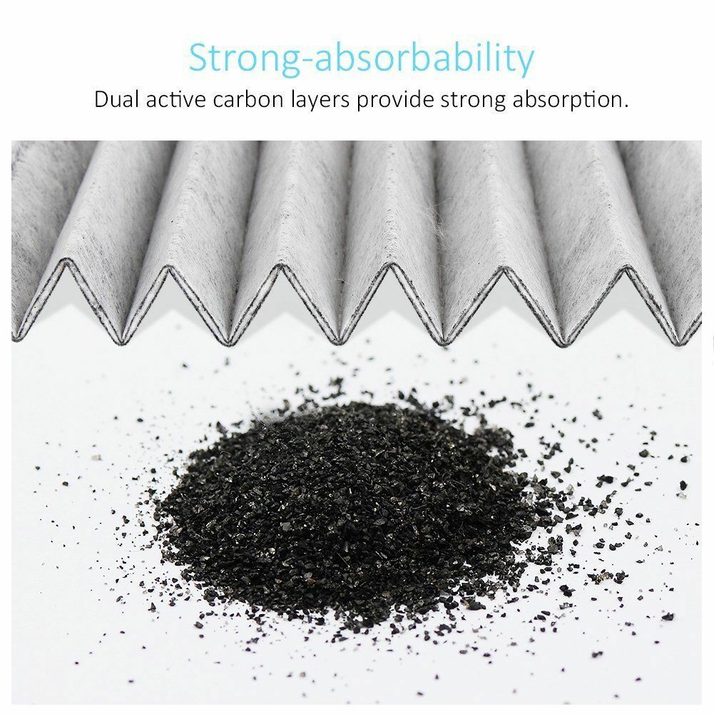 RBC36154 cabin air filter with activated carbon pleated media for superior air purification and odor elimination.

