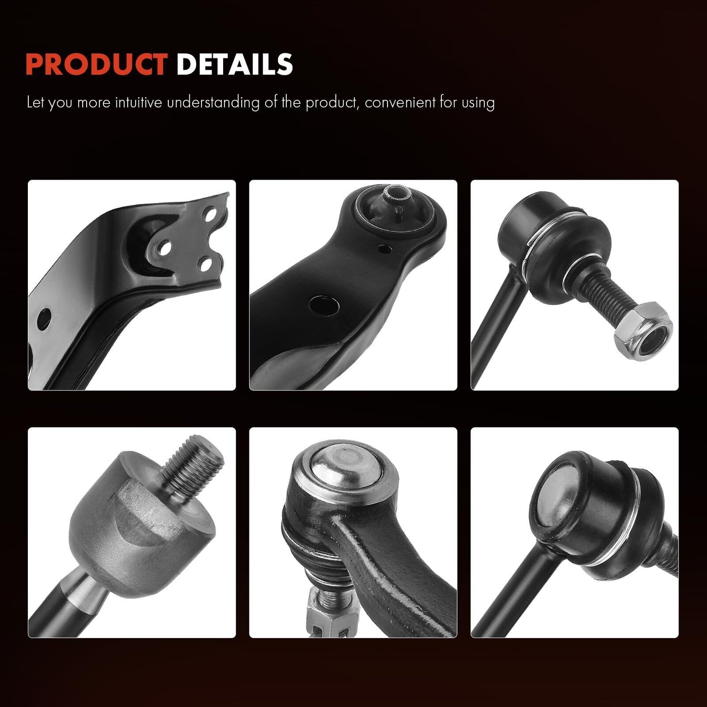 Toyota Sienna Front Control Arm Stabilizer Bar Link Tie Rod End
