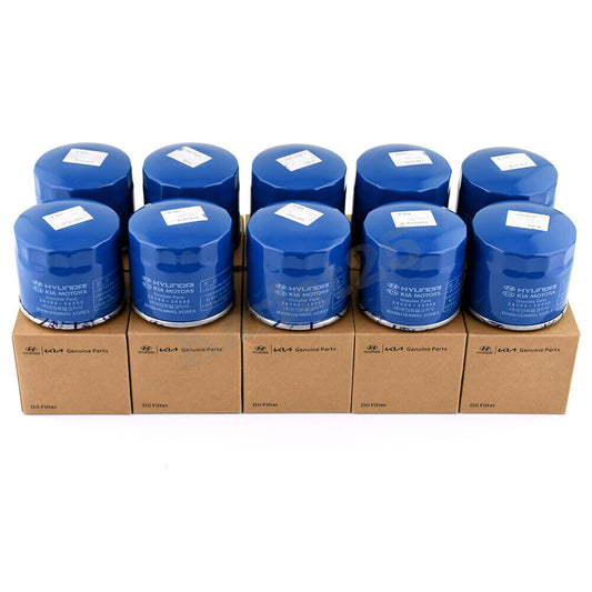 GENUINE Hyundai Kia Engine Oil Filter 10PACK & Washers for 97-22 OEM
