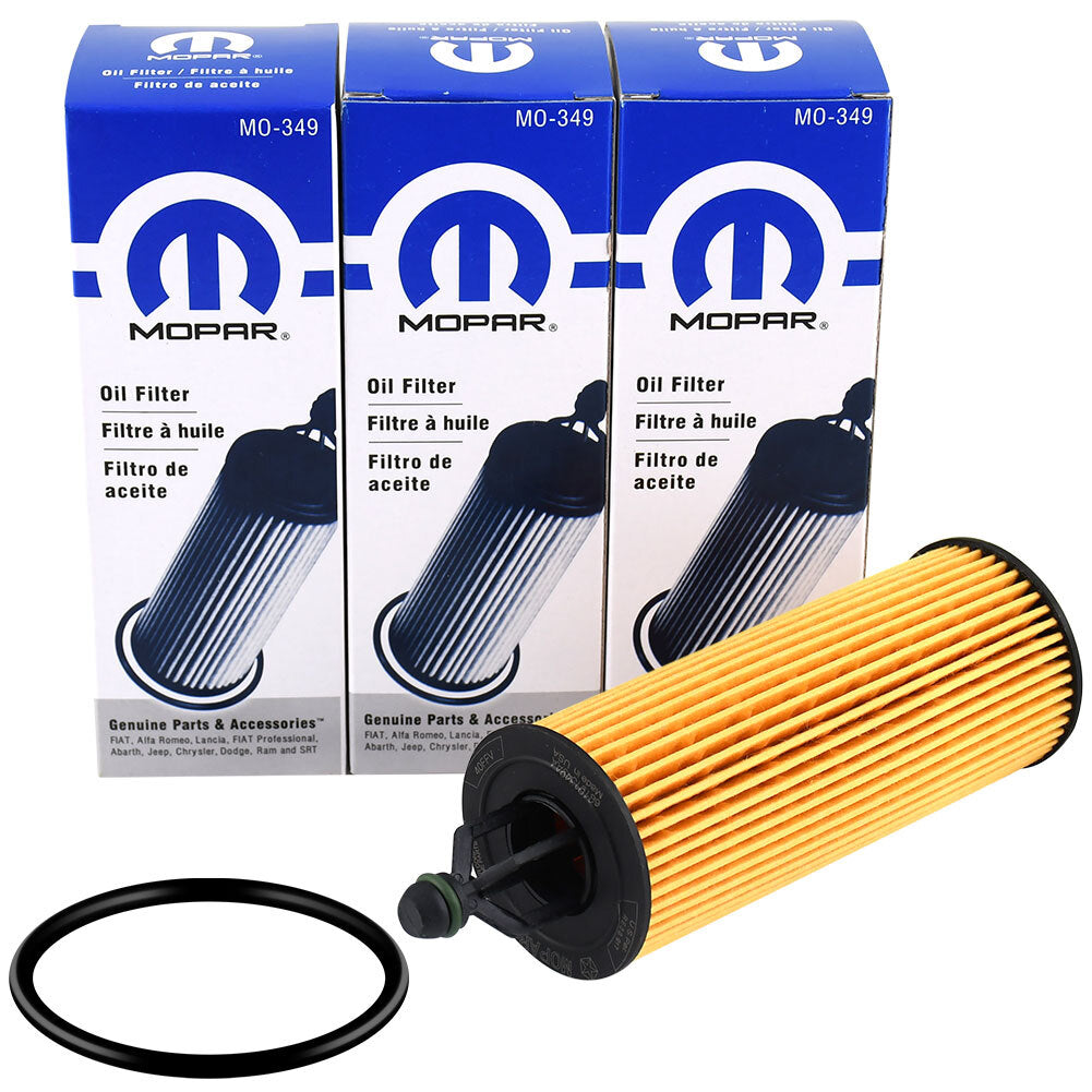 Chrysler Jeep Dodge RAM 3.2L 3.6L V6 MO-349 Set of 3 Mopar Oil Filter