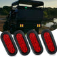 6 Inch Oval LED Trailer Tail Lights Red 4 Pack IP67 12V