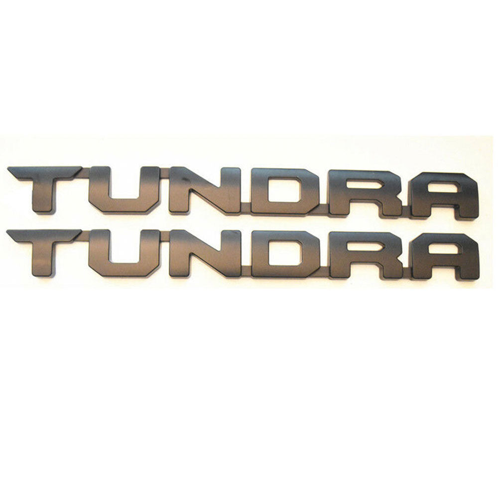 Matte Black Out Toyota Tundra Emblem Badges Tailgate for 2000-2018 Tundra--6PCS