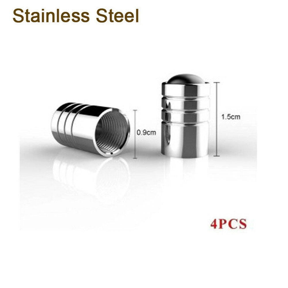 Toyota Silver Chrome Car Wheel Tire Air Valve Caps Stem Cover with Emblem