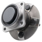 MOOG wheel hub assembly and bearing, yellow branded box, automotive replacement part.

