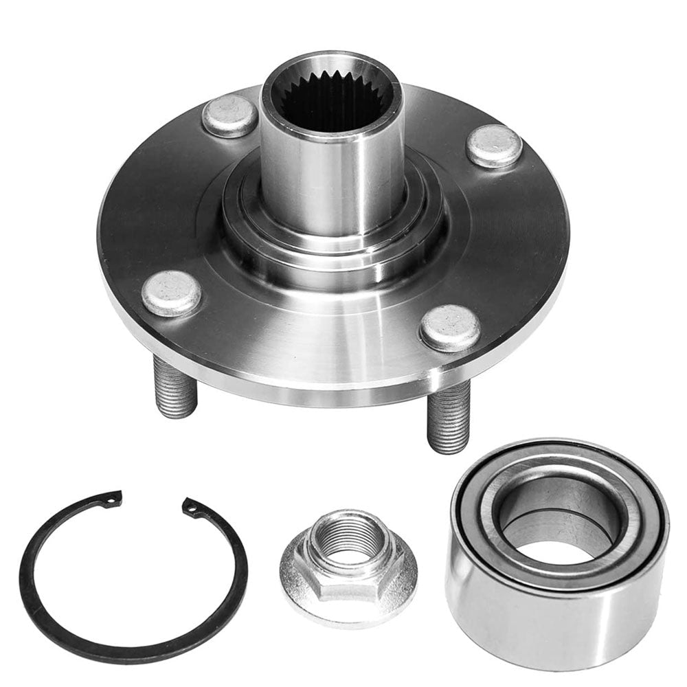 MotorbyMotor 518510 Front Wheel Bearing and Hub Assembly Fits for 2000-2011 Ford Focus Wheel Hub w/4 Lugs w/ABS