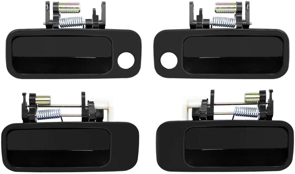 4pcs Exterior + 4pcs Interior Door Handles Fit 1997 1998 1999 2000 2001 Toyota Camry Front/Rear Driver and Passenger Side Door Handle, Replace 69220-AA010 (Inside and OutSide Car Door Handle)