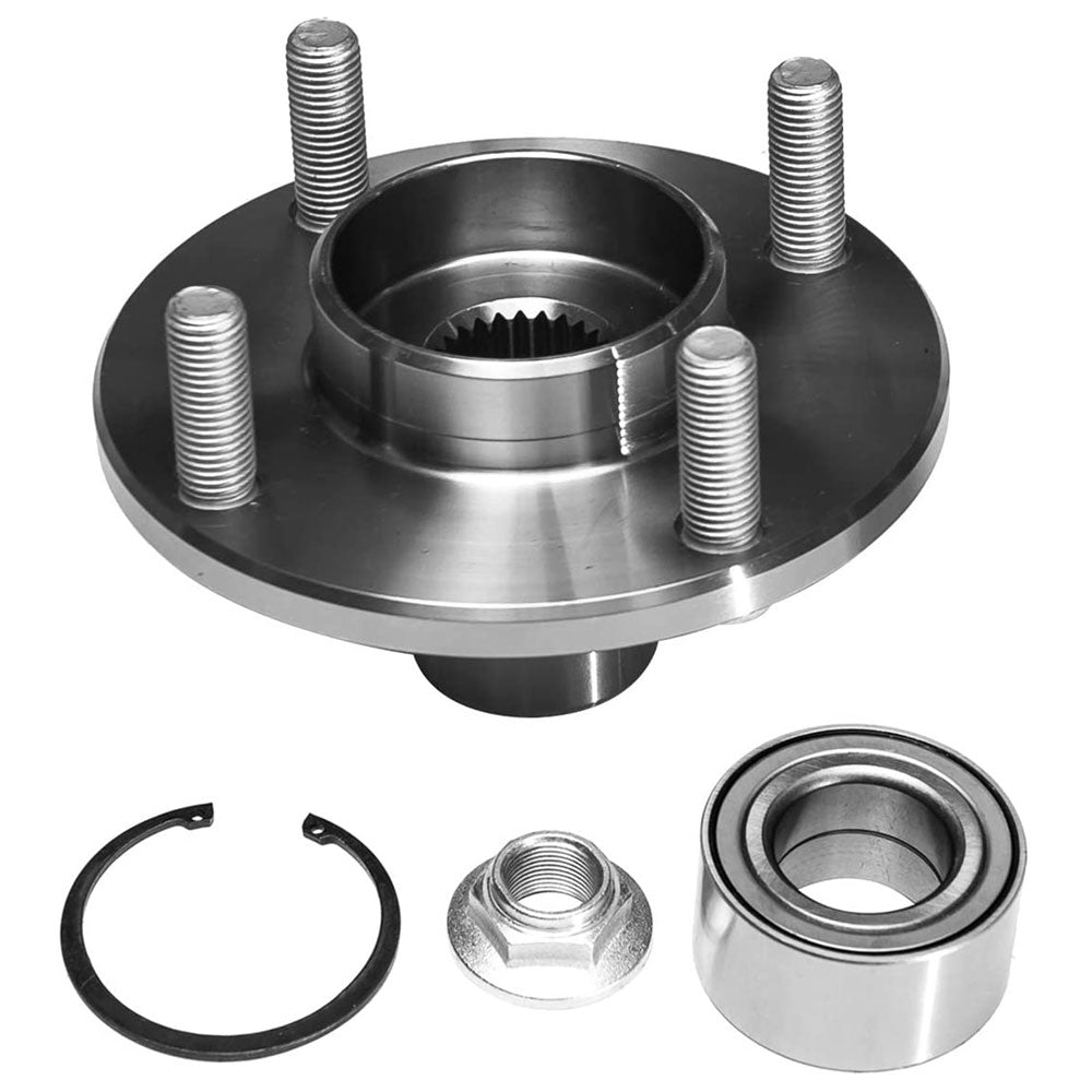 MotorbyMotor 518510 Front Wheel Bearing and Hub Assembly Fits for 2000-2011 Ford Focus Wheel Hub w/4 Lugs w/ABS