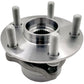 MOOG wheel hub assembly and bearing with yellow branded box, automotive replacement part.

